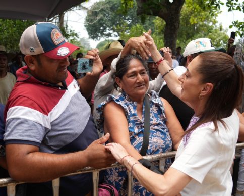 COMALCALCO, TABASCO, 23MAYO2026.- Claudia Sheinbaum Pardo, presidenta de México, encabezó la Asamblea con productores de cacao en la entidad tabasqueña. FOTO: HAZEL CÁRDENAS/PRESIDENCIA/CUARTOSCURO.COM