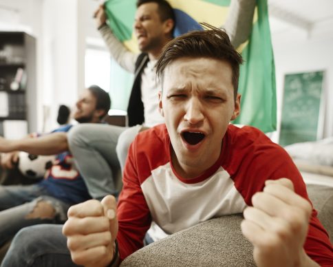 Fan is disappointed with soccer game