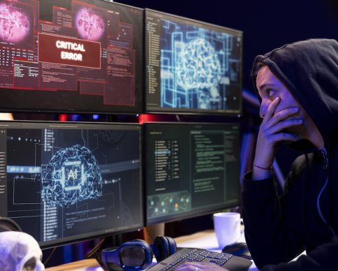 Hooded hacker in disbelief after seeing critical error message on PC when trying to steal data. Rogue software developer perplexed after failing to exploit system flaws using artificial intelligence SSUCv3H4sIAAAAAAAACmxVyW7kNhD9lQbP1oDUQop9y3JwgATjw+SS9hxKVKmbY0kUKMqehjH/niKpdjxGThKfan1VfHplHazWsOMrs+O4rcFDsG5mR37HPM49+vT67CvJ0xvY9MDeBuctjOnUQTCXGSZkx3kbxx93bA0QthVXCkwnAwHPZJ7Ot4yn14izI/uC5OxGd74yctw6gn5z07IF9Cv7cXcze0C3jPhm8pddDY4jzOg2MvtKpZ1xNteYkVJ6HBFSASeGoBvooCpQdrqoBTSFrmRVKFSGXnTZY0dxOyN1byQvmrYti1qaqtAoTFF2UiFvulqhITPgUiBiXRhZtUXd6rYArruiHLq+bE0thoozKufphRqYUscXME+RyRNTvFI6fp2ASD4xLZtGxPPFuR77ZCJKnkzW5foCnjg9MdlWWso2oobsItRKpevkScHtfP4pem/XDkeLQ3LmomoiCj7YwRqa2sHOgcizkbEUTdRSNbJOZhOMZBRZjR84b3I5HubVTbeKRKVbLSoVv+D3ZXQ2JJigMpn/8sfHuIt3Zw/TtDNBxCXvi+1phMlbylIl7tbrGnDKxVP+CHUewVxyjpqLUqm91v/haLAeX2Ck5TyxUqia78zlpcptyVI3NxTma85V6zSM1Q3hLSynGaVUuK60YglTdSUj9mx9pkmWTZtcB7DjTnqdY6F/jouckra8TM2g9y6zoGSObq4d+gOEQNNM4xValGmUEGAvLm9KuOBwY0snk9V4xLROQijRpMpmDC/O51C8zXZLvHVMUuS8X2g2b8PeOq9zOnu2IV7riDW5BKRl8Yu3K/7E0uVjqZOboyrsSTLpMKLfqxUy7avHb2iyyCSaeHXjbbsxvlO3UNYRv+drEbe4fL9G+87H7ClCB8MwfrDNud7APdUIL/vQdgKNm2nf/LxrXy4hjSX8p03vGUnTMt5GxXtHQILf09pWJU9NrwbyOjeqlXVWAEsi+ZQCKC0apfehhG7nlYoQeZ09bKmFRgldRfJJ4AiyLorLszMwUj9VBO0CxM0uuzQyk1iKB0d7Q6MhNXXbHDyVx+hmkJ6Nzi3QkbIeB4qDca7rSjb9DkT9ph+Do/pjnNmFqKqMPGk1yYukoOakRbppuFCkCnQRbj+AC/XoYq7oSa+kVP1enKX4jCuFddtAQbs8FHUNstBKtIWseAUIJcohlriRvkAfYrvkOTg/pT+Chzi11AJRsEAgeWD/HB8fH+4/f/n8+Cg+Hf5OnkTC4eHiglsJFJLw+6TIh3s34aE4/DrS8fCnfSbD5Pa7mzGbFm0p1advy5n9+BcAAP//AwDR2C+9LAcAAA==