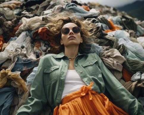 primer-plano-de-una-mujer-frente-montones-de-ropa